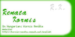 renata kornis business card