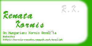 renata kornis business card